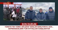 BAŞKAN TÖTEN" AFET BÖLGESİNDE CANLI YAYINDAYDI.